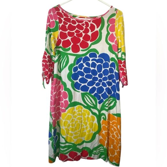 Lilly Pulitzer Dresses & Skirts - Lilly Pulitzer Vibrant Floral Long Sleeve Dress